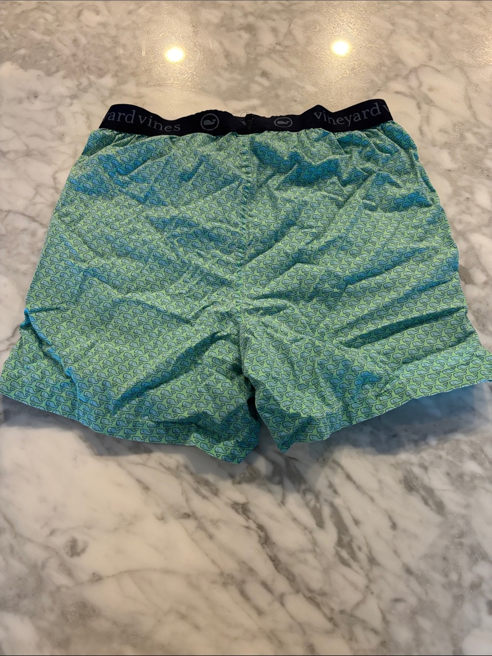 Vineyard Vines Green Patterned Boxer Shorts - Picture 2 of 5
